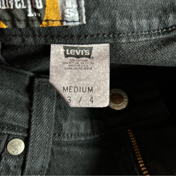 Levi’s Low Cut Silver Tab black jeans -size 3/4 - Picture 6 of 10